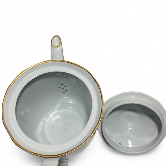 Bernardaud Limoges France Artois Rose Versailles porcelain coffee or tea pot - Picture 6 of 9